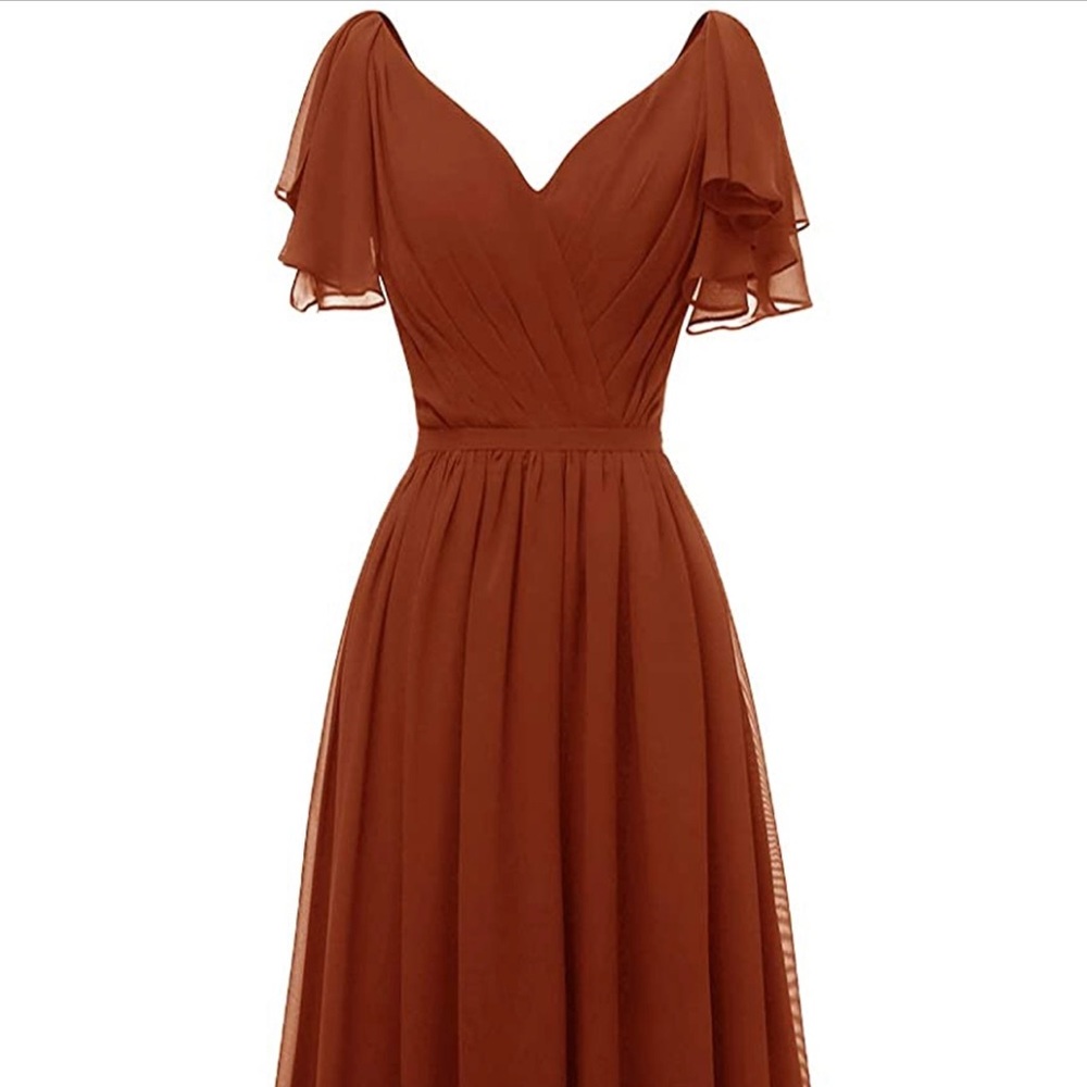 Rust Bridesmaid Dress